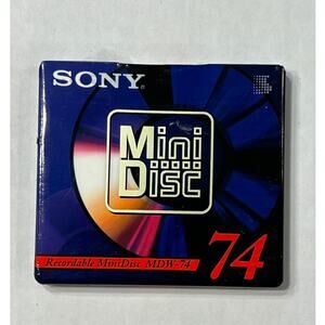 Sony MiniDisc MDW-74 74 Min Recordable MD Disc Japan VTG Audio Media in Package